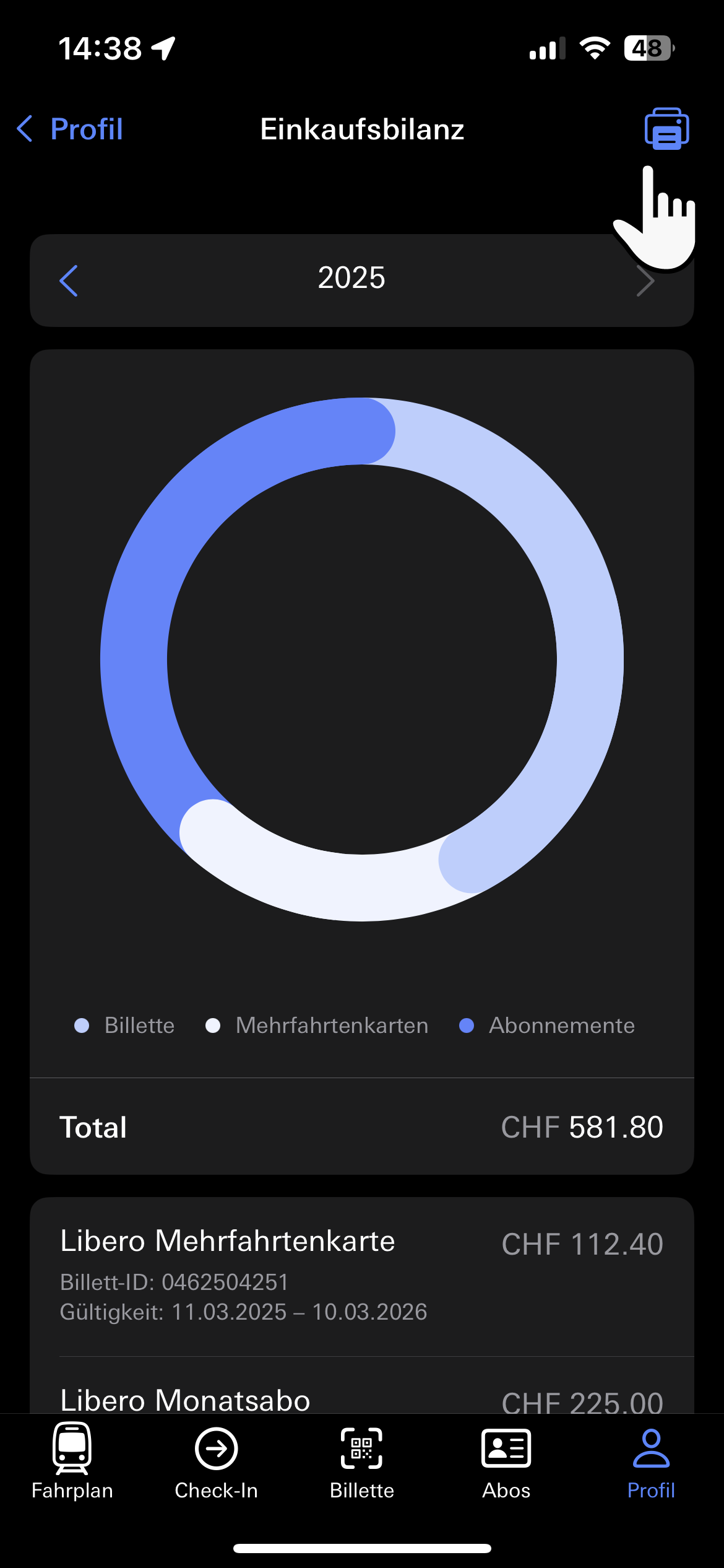 Einkaufsbilanz in der BLS Mobil App drucken.png