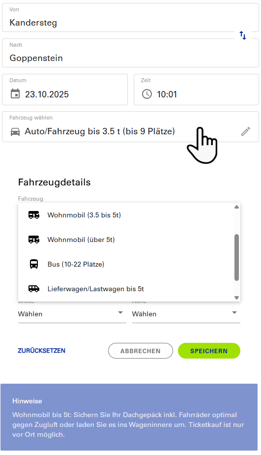 Autoverlad Fahrzeugtyp im Fahrplan auswählen.png